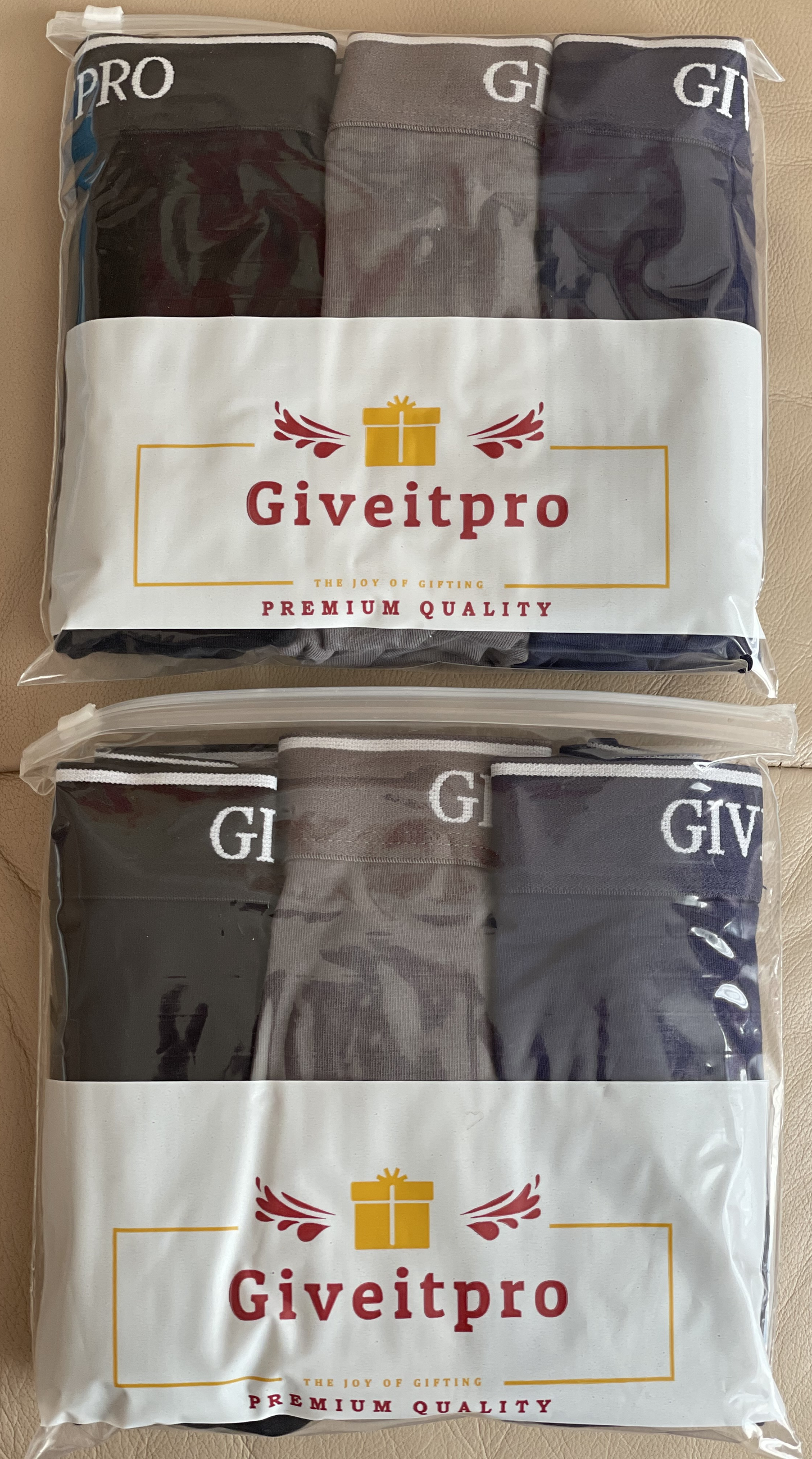 6 Saver Pack 95% Cotton 5% Spandex Stretch Men Underwear Boxer Brief Tag-Free