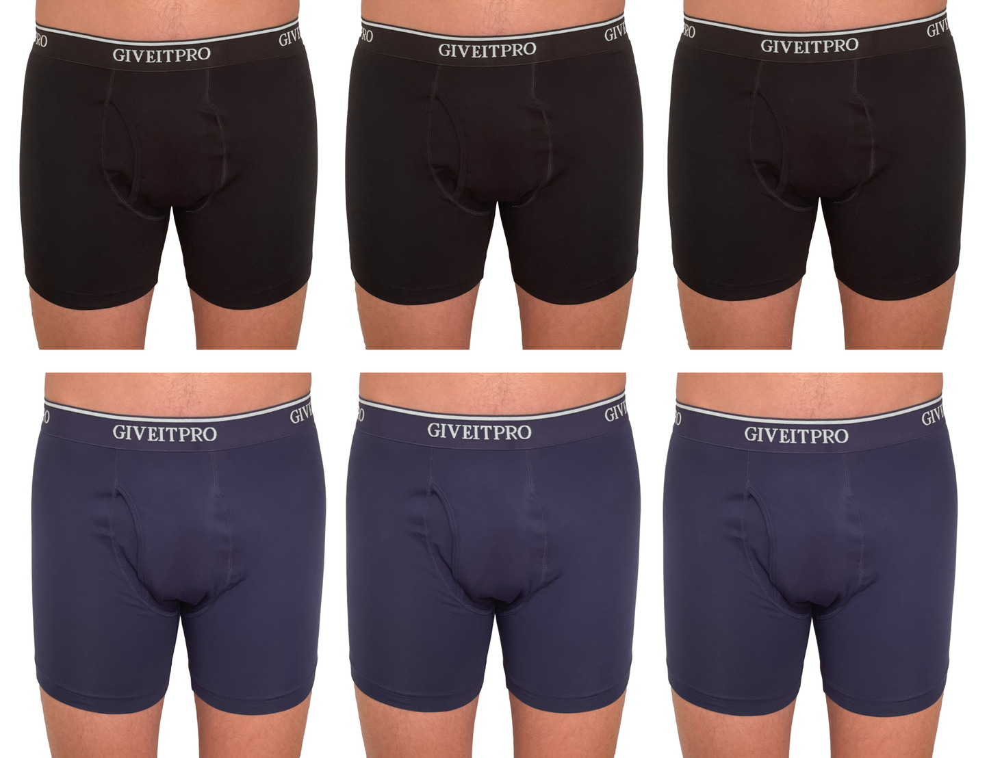 6 Saver Pack 95% Cotton 5% Spandex Stretch Men Underwear Boxer Brief Tag-Free