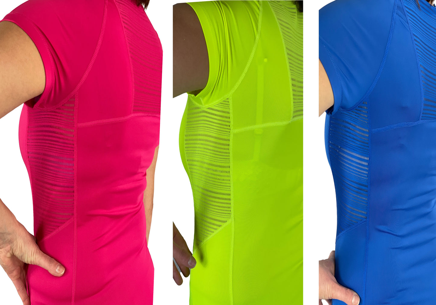 3 Saver Pack Quick Dry T-Shirts Women's Performance Mesh Crew Workout T-Shirt - Activewear Top