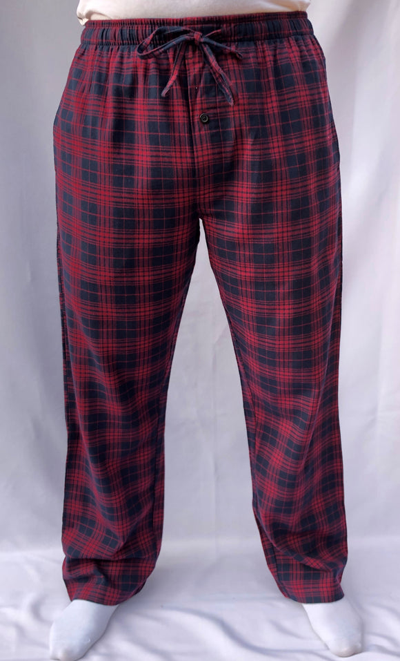 GIVEITPRO -100% Cotton Yarn-dye Woven Flannel Pajama Pant Pajama Bottoms-1 Pair