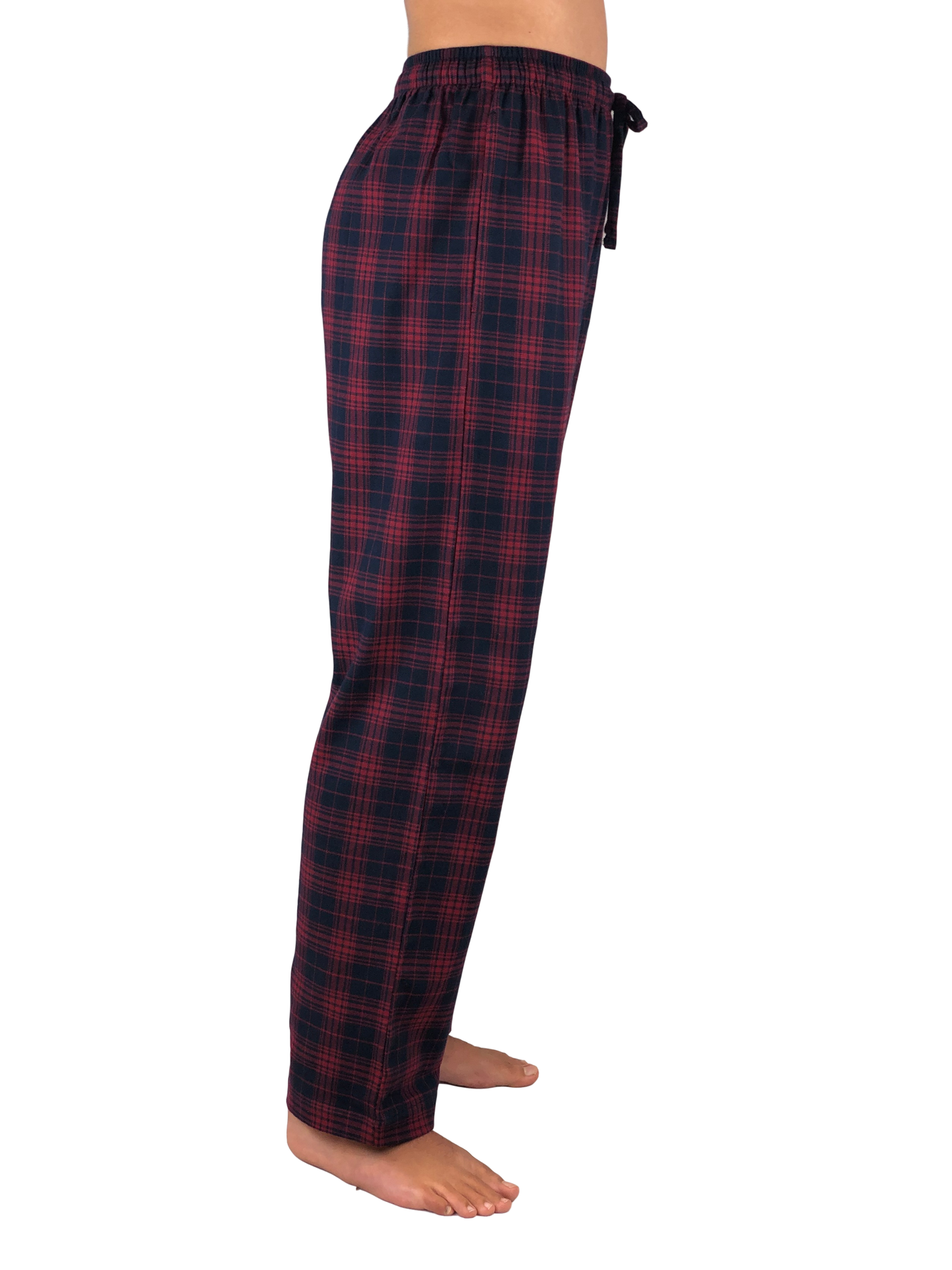 GIVEITPRO - Pantalon de pyjama en flanelle tissée 100 % coton teint en fil - 1 paire