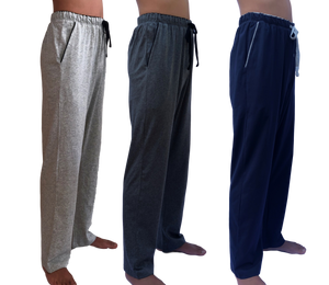 3 Saver Pack-100% Cotton Jersey Knit Pajama Pant Pajama Bottoms